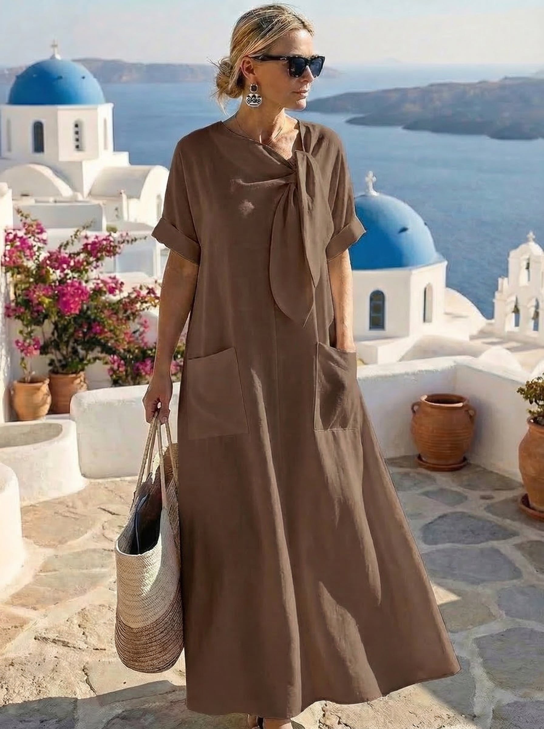 Ida | Schlichtes Kleid mit Seitentaschen