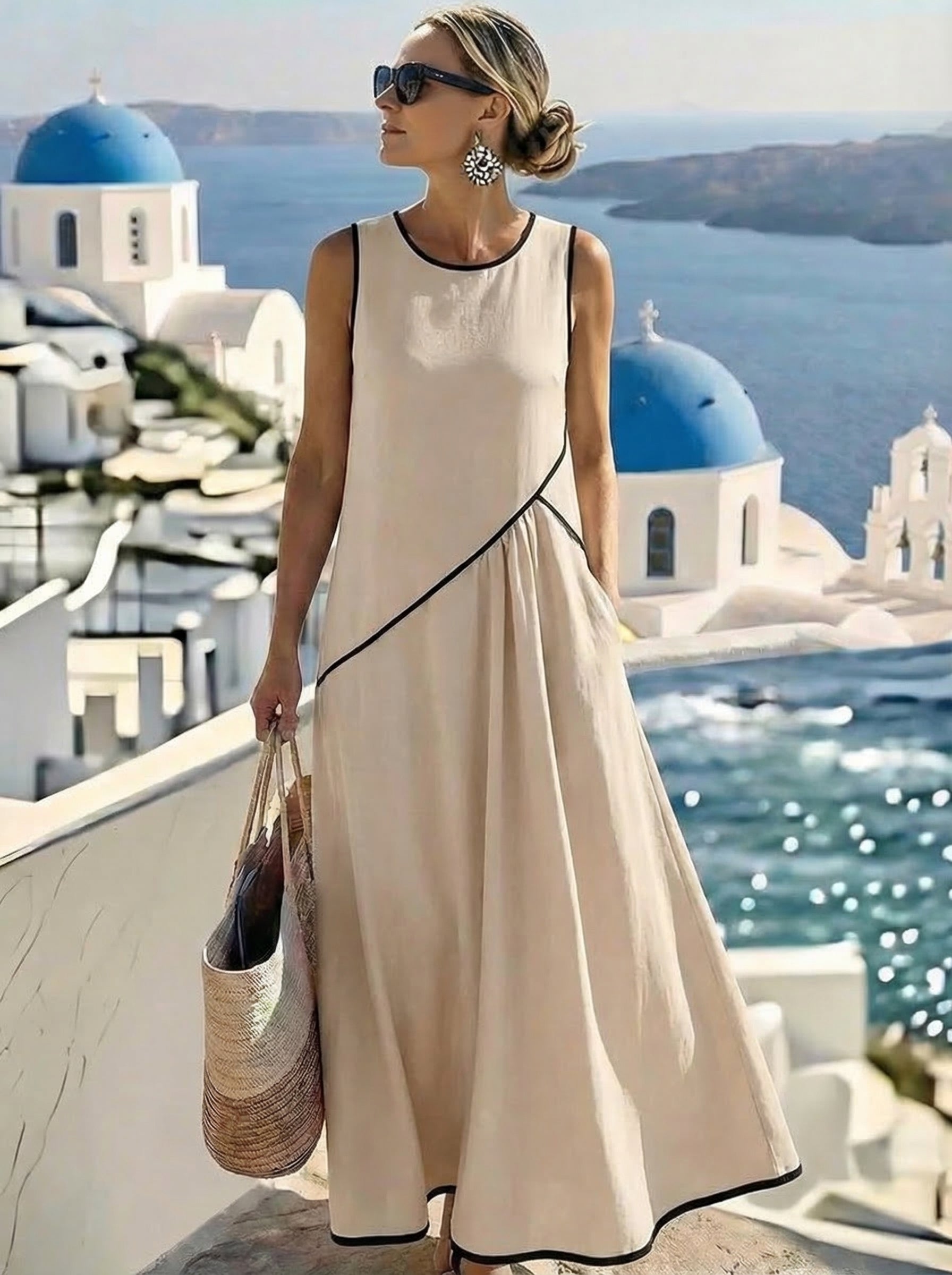 Vera | Luftiges Streifenkleid für den Sommer
