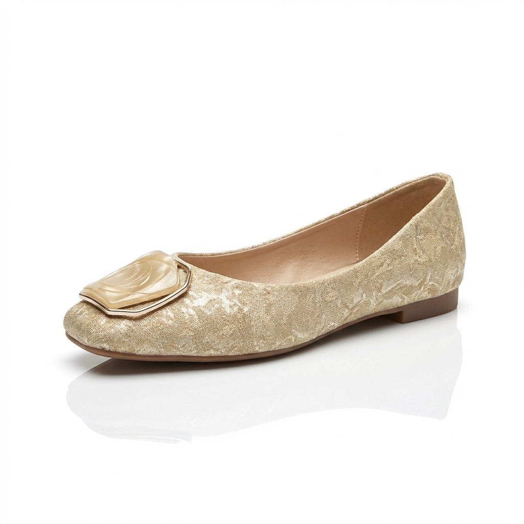 Mia | Zarte Mesh-Ballerinas mit Glanz