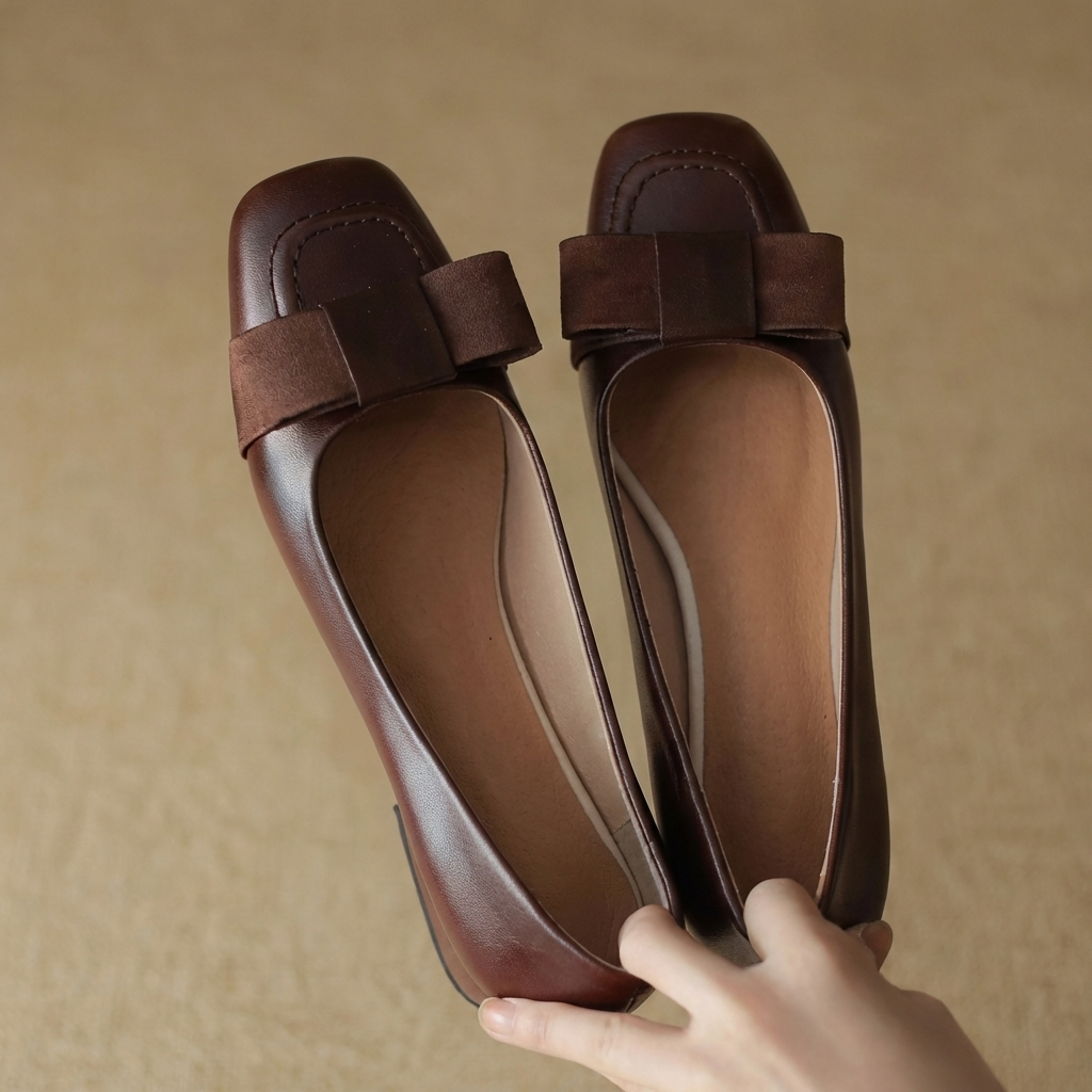 Lena | Zierliche Ballerinas mit Bogendetail