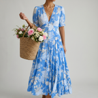 Vera | Verspieltes Blumenkleid mit Volants