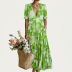 Vera | Verspieltes Blumenkleid mit Volants
