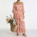 Frieda | Verspieltes Maxi-Kleid mit Rüschen