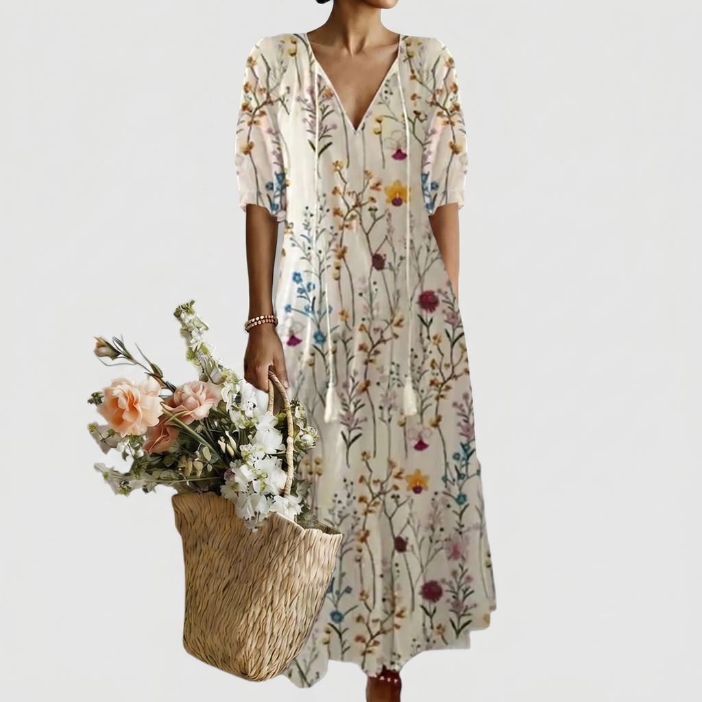 Serena | Fließendes Maxikleid mit Stil