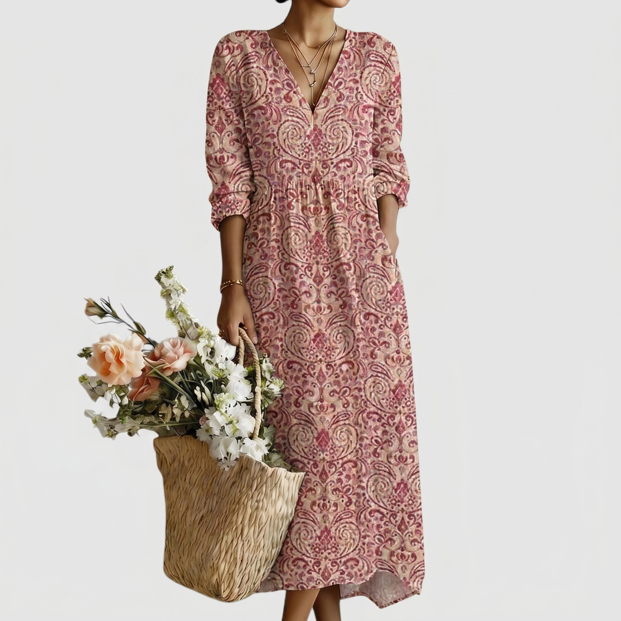 Serena | Fließendes Maxikleid mit Stil