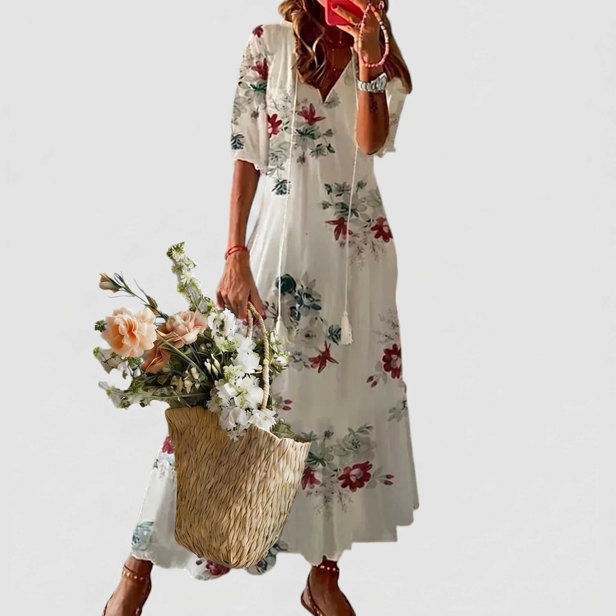 Serena | Fließendes Maxikleid mit Stil