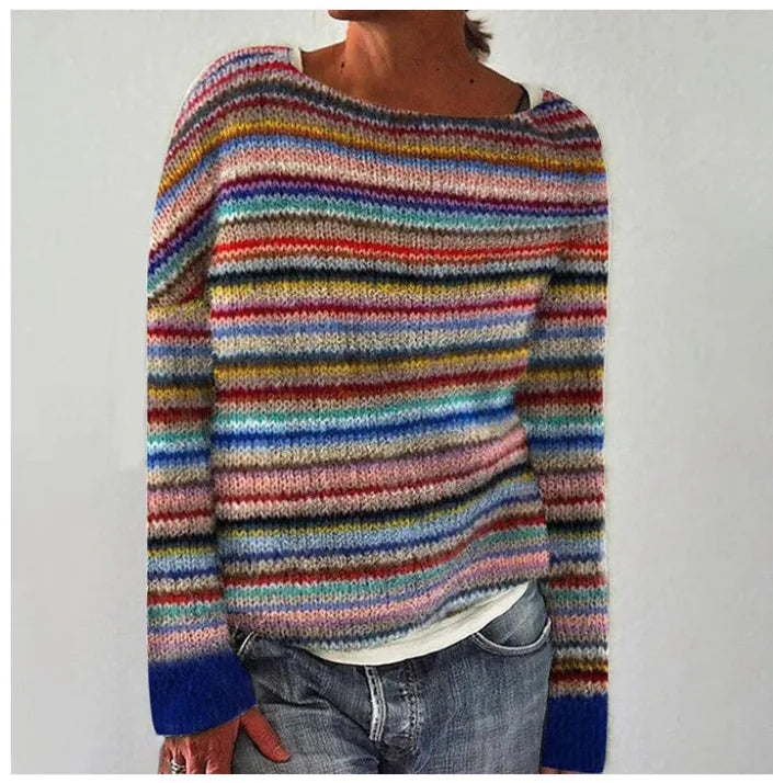 Lena | Kuscheliger Strickpullover mit Rundhals