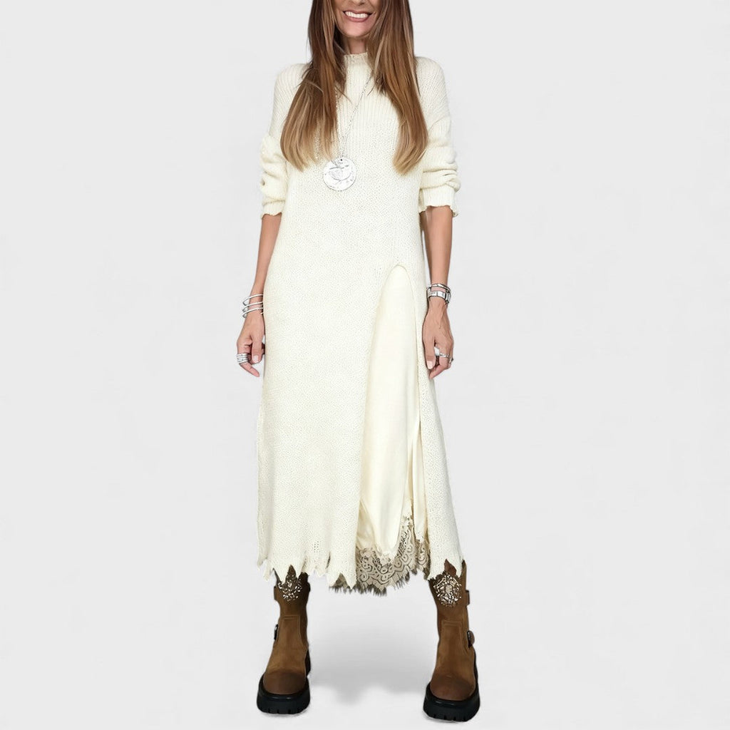 Vera | Gestuftes Strick- und Kleid-Ensemble