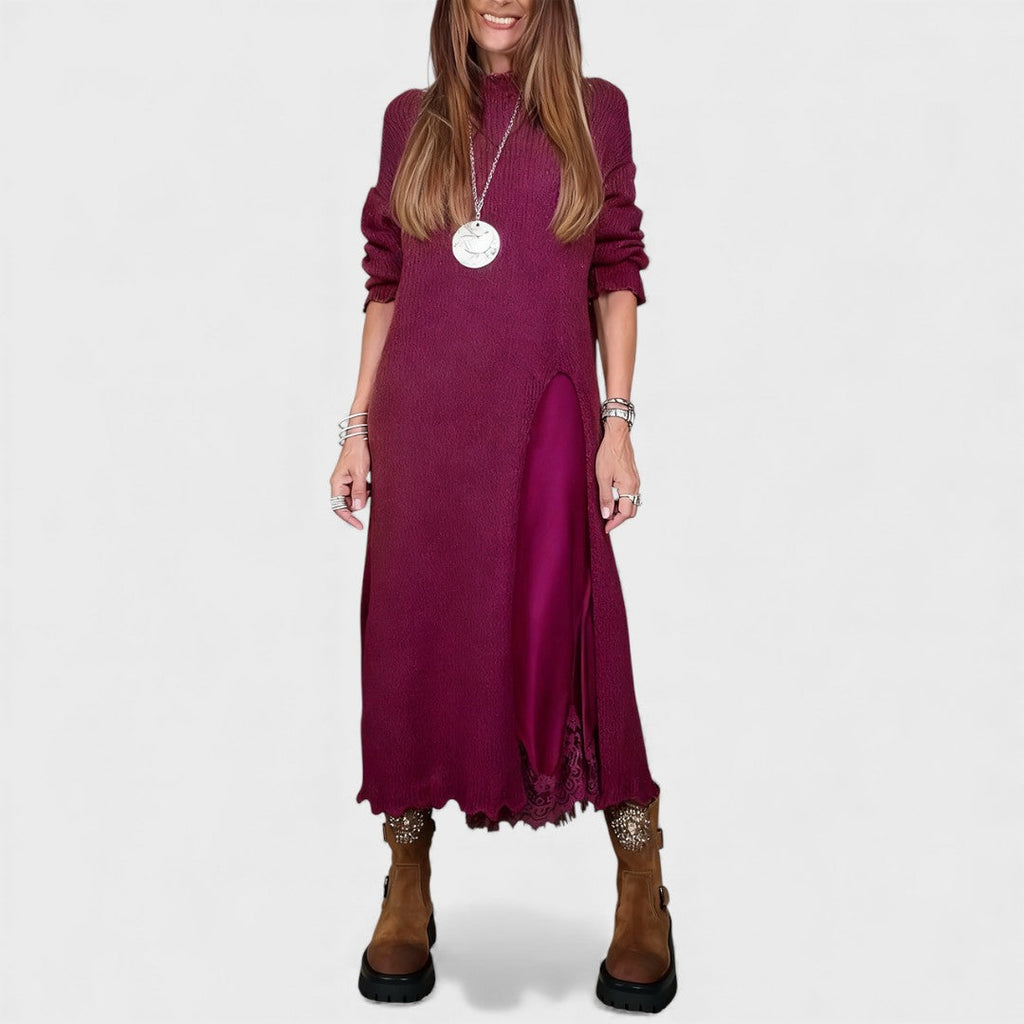 Vera | Gestuftes Strick- und Kleid-Ensemble