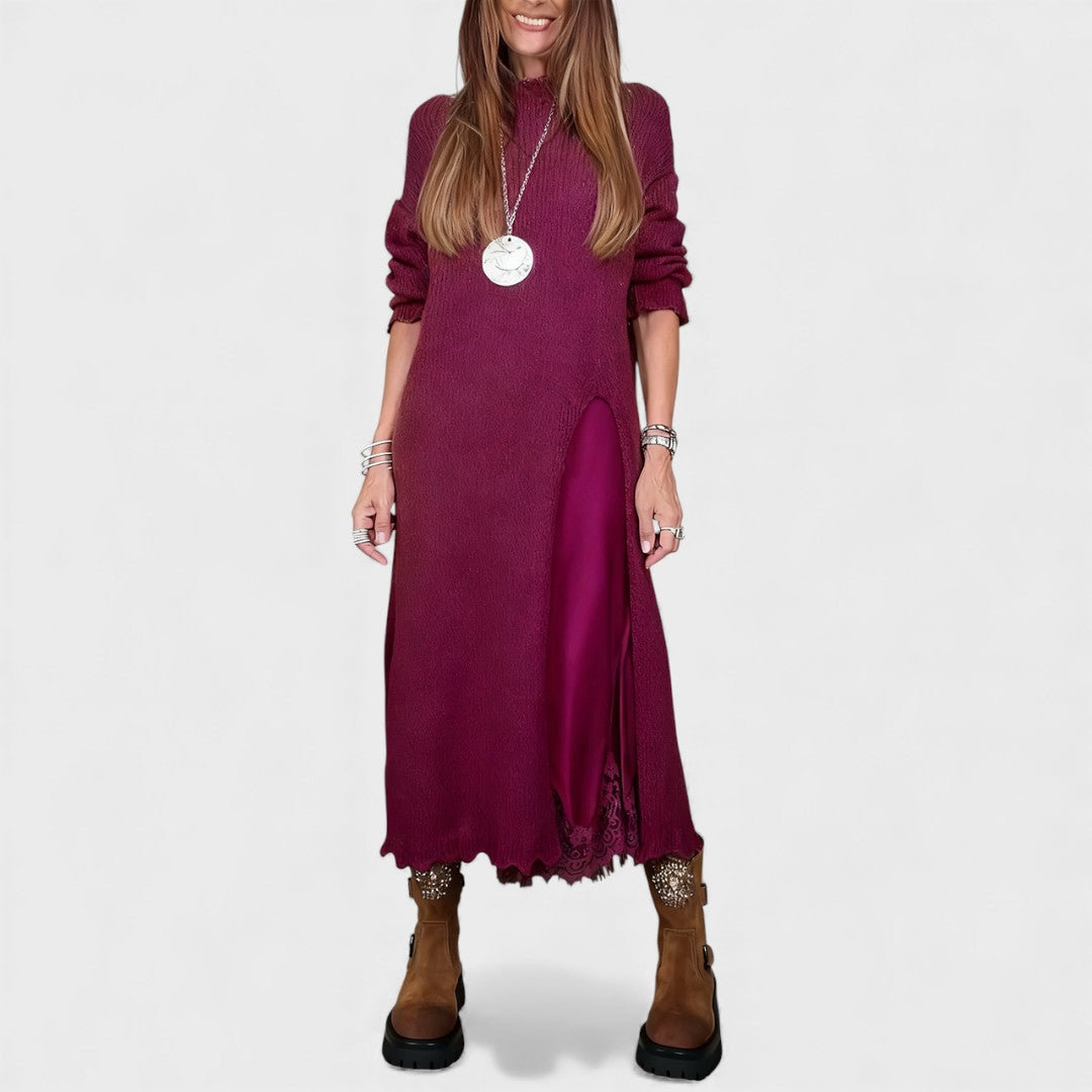 Vera | Gestuftes Strick- und Kleid-Ensemble