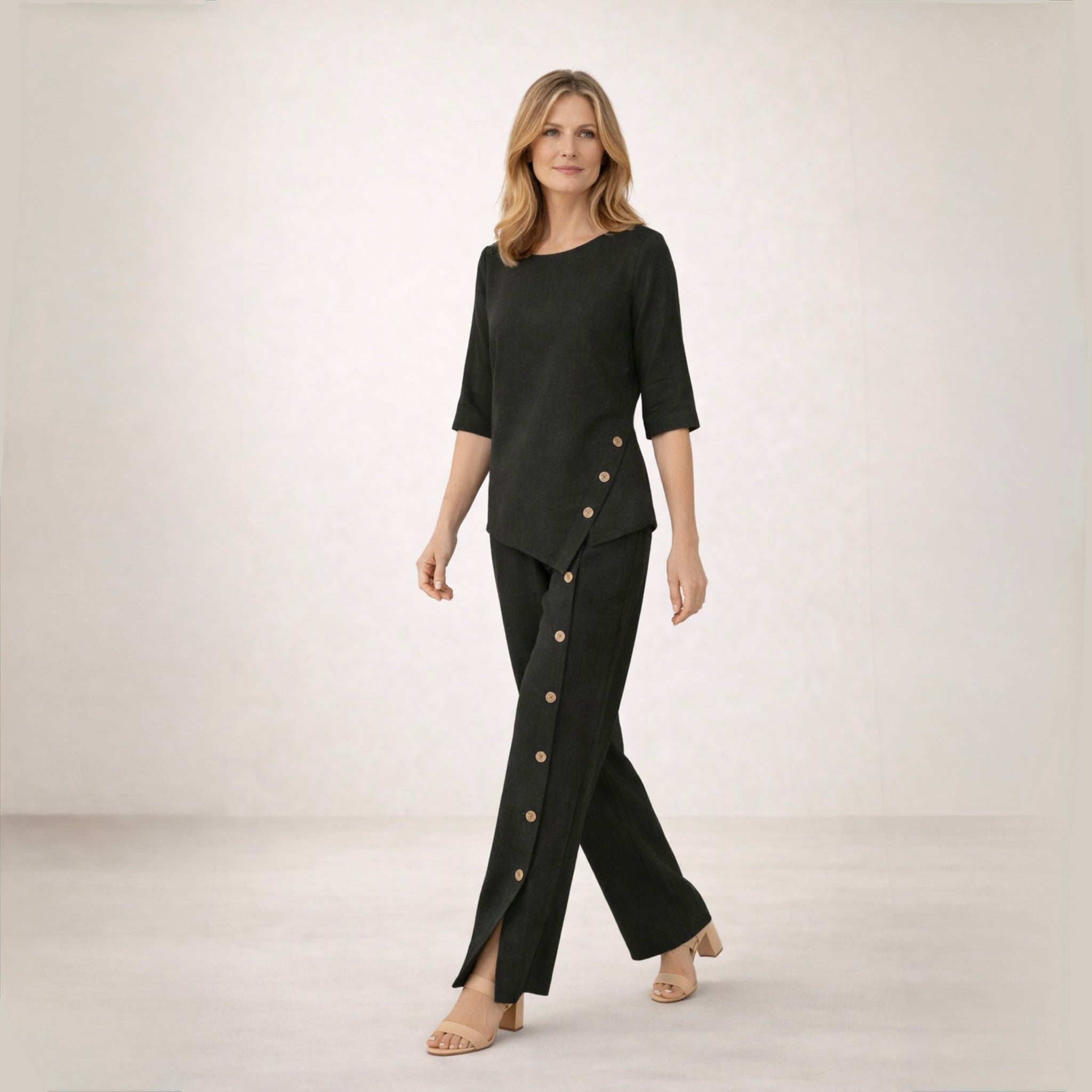 Dorothea | Zartes Leinen-Ensemble mit Stil