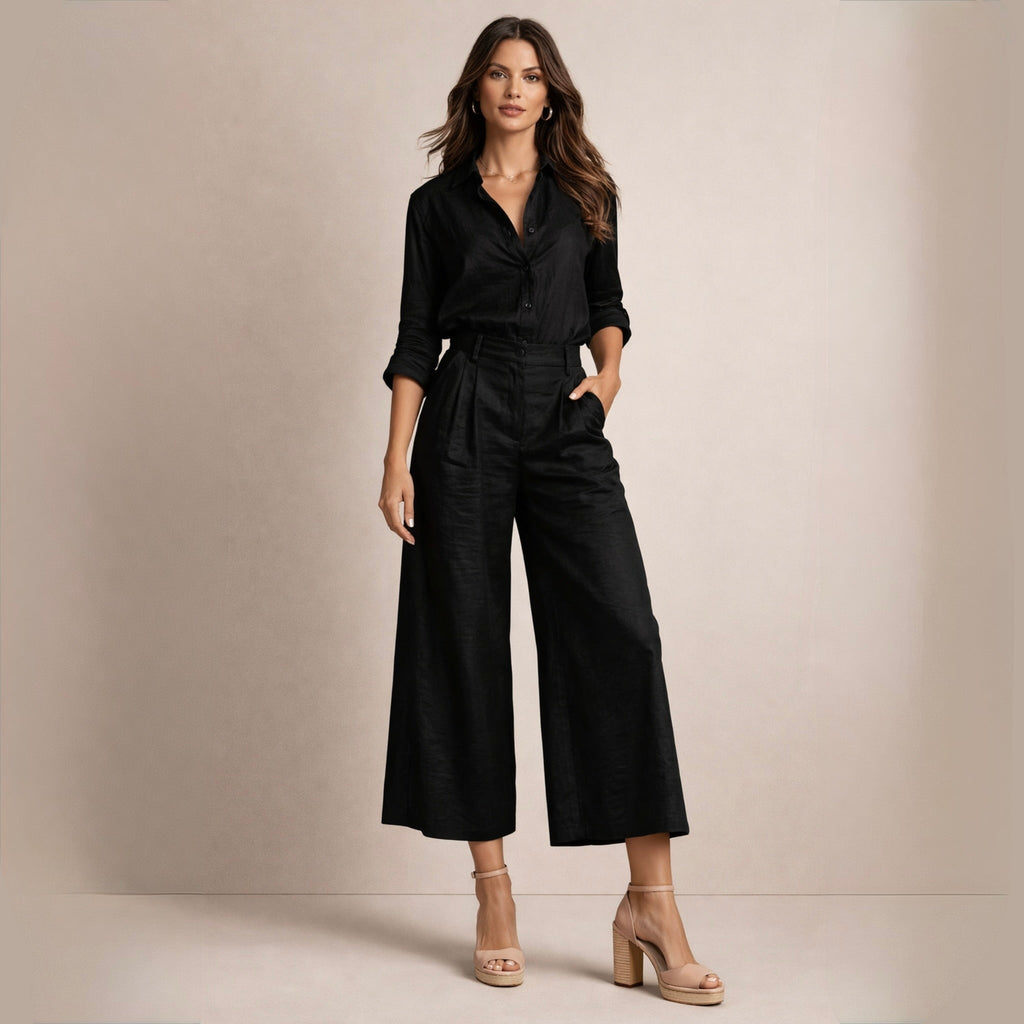 Vera | Luftiges Leinenensemble mit Stil