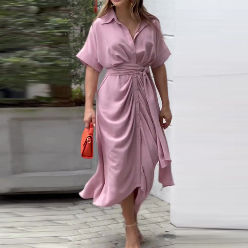 Tanja | Luftiges Freizeitkleid in Wickeloptik