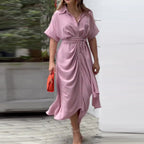 Tanja | Luftiges Freizeitkleid in Wickeloptik