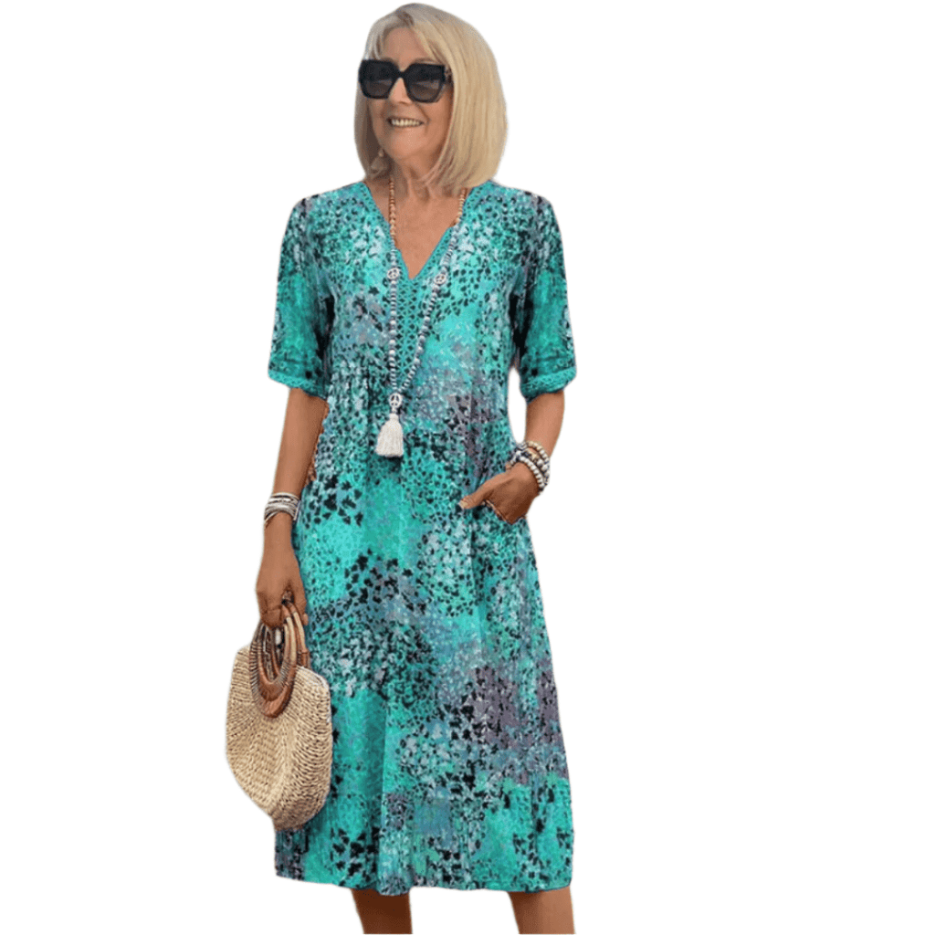 Vera | Luftiges Sommerkleid mit V-Ausschnitt