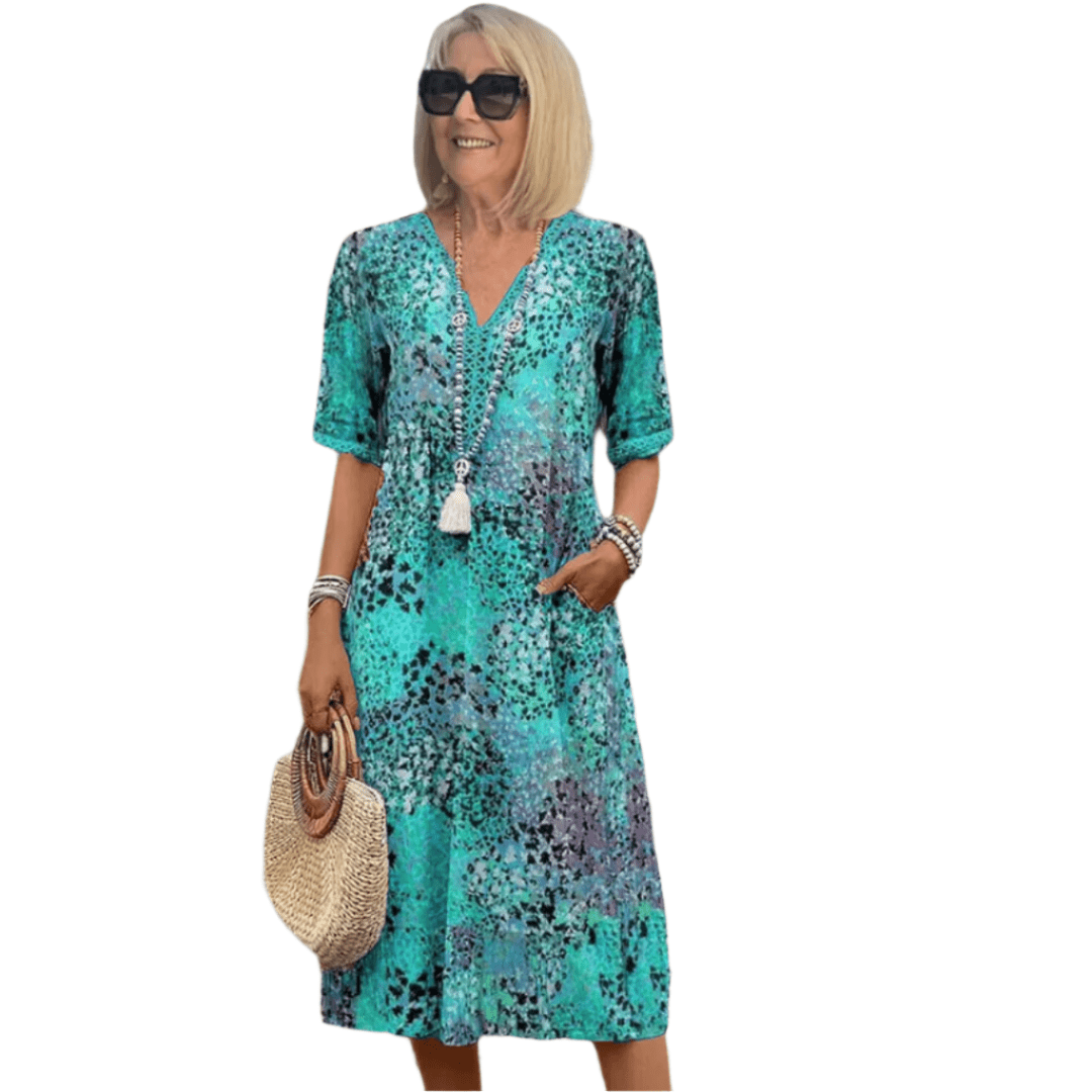 Vera | Luftiges Sommerkleid mit V-Ausschnitt