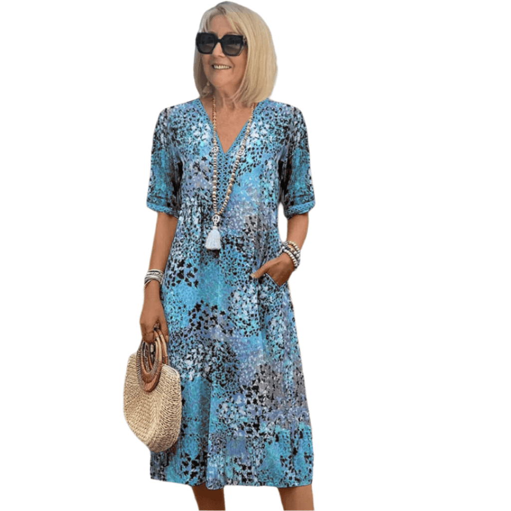 Vera | Luftiges Sommerkleid mit V-Ausschnitt