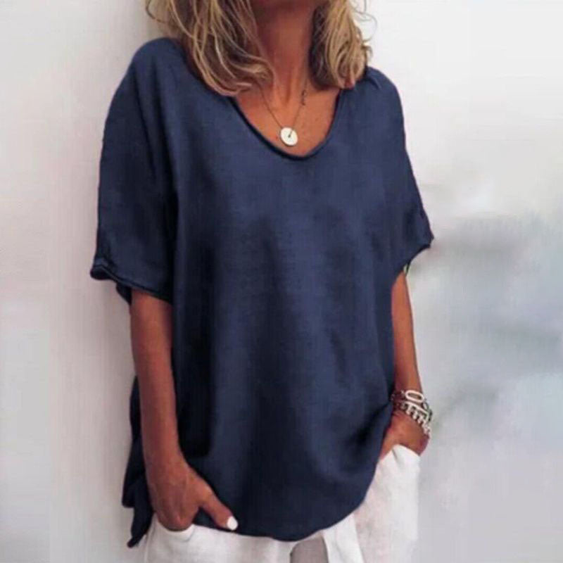 Mila | Lässiges Basic-Shirt in Weiß