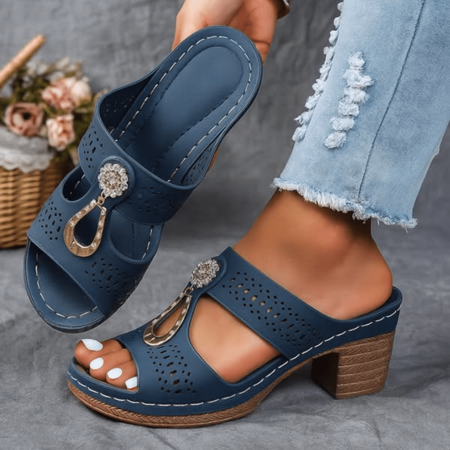 Selina | Orthopädische Sandalen mit Komfortfußbett