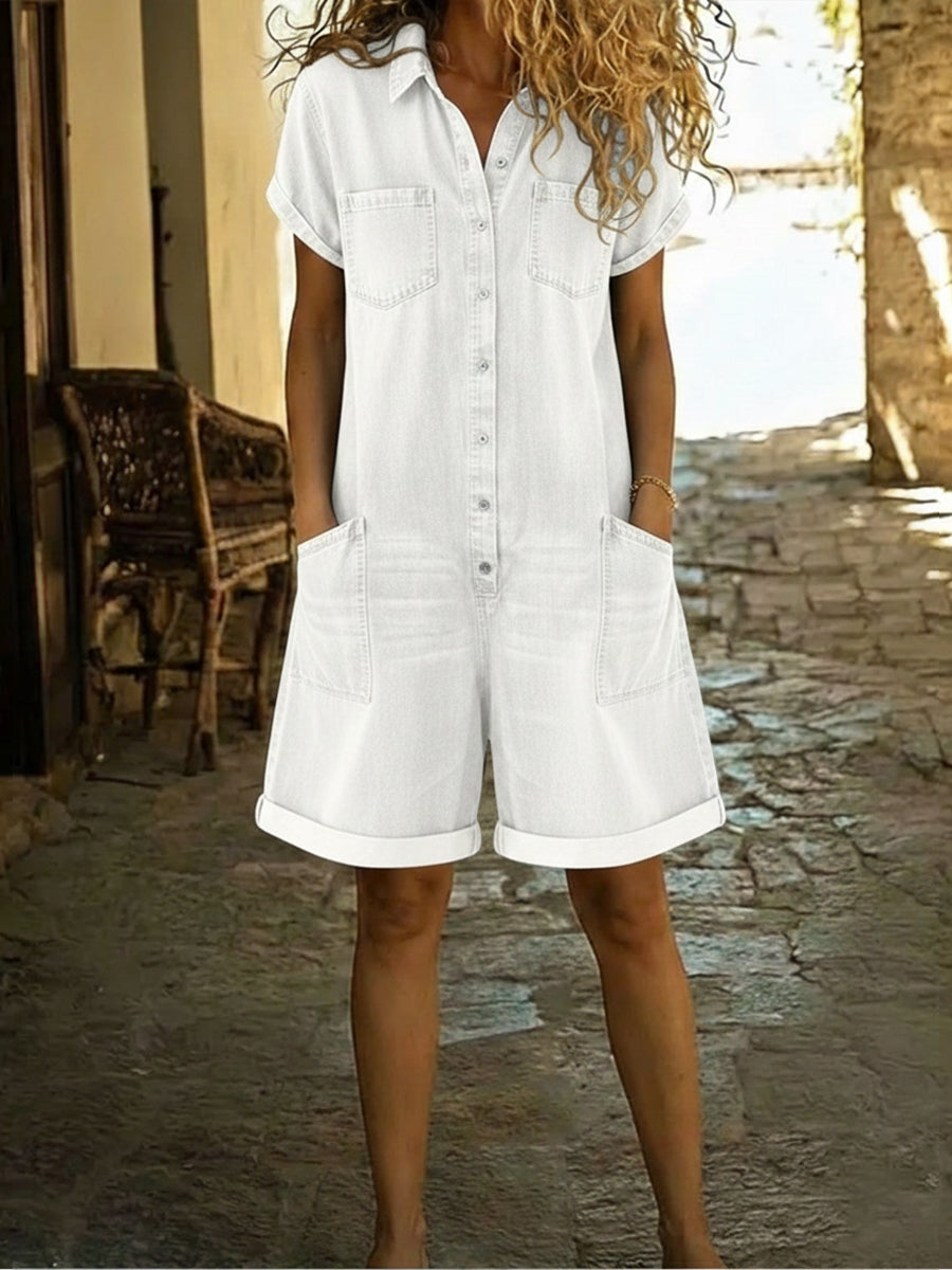 Vera | Lässiger Denim-Overall im Casual-Look