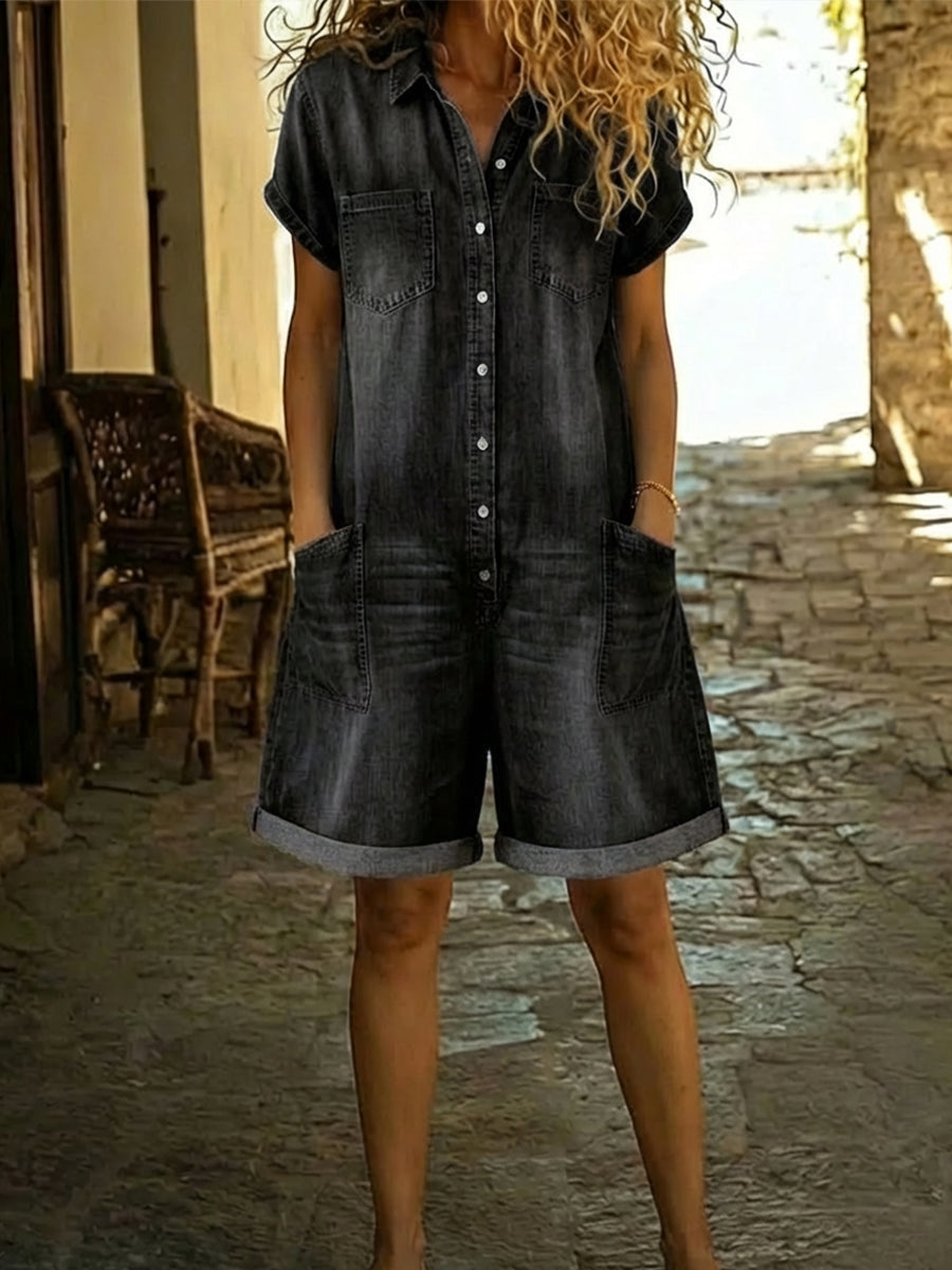 Vera | Lässiger Denim-Overall im Casual-Look