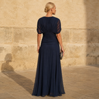 Constanze | Elegantes blaues Kleid