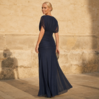 Constanze | Elegantes blaues Kleid
