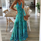 Vera | Fließendes Maxikleid mit V-Ausschnitt