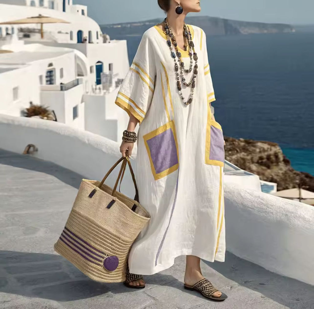 Vera | Elegantes langes Strandkleid im Sommerstil