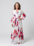 Vera | Verspieltes Maxikleid mit Blumenprint