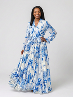 Vera | Verspieltes Maxikleid mit Blumenprint
