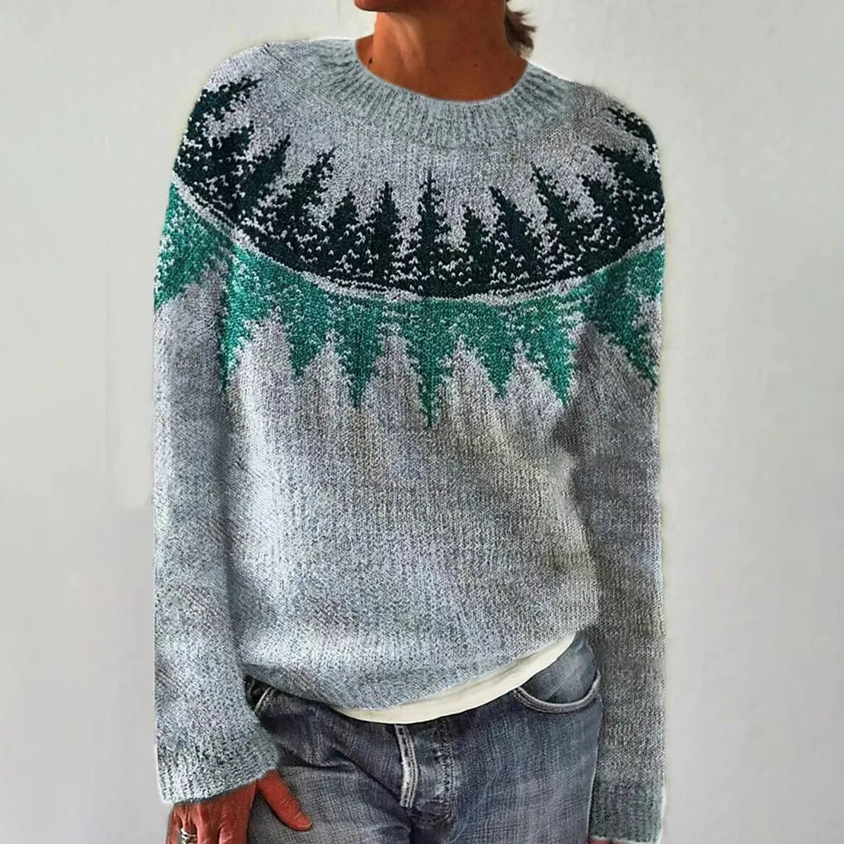 Lena | Kuscheliger Strickpullover mit Rundhals