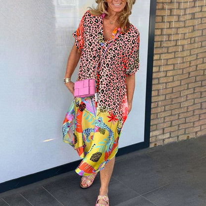 Das Sommerbrisen-V-Ausschnittkleid