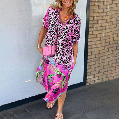 Das Sommerbrisen-V-Ausschnittkleid