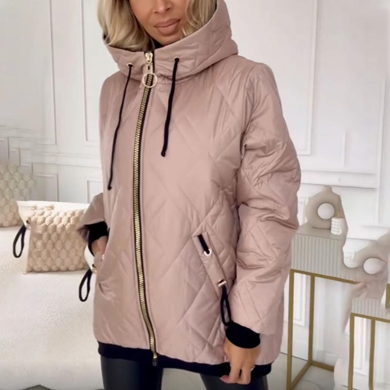 Frieda | Warme Winterjacke mit Kapuze