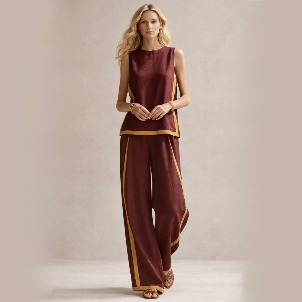 Vera | Elegantes Hosenset mit Weitem Schnitt