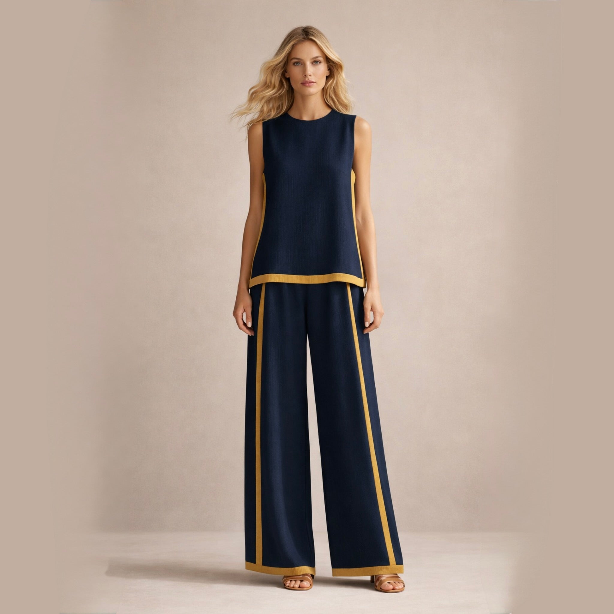 Vera | Elegantes Hosenset mit Weitem Schnitt