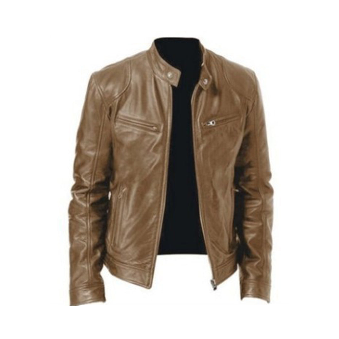 Diego | Klassische Leder-Bikerjacke für Herren