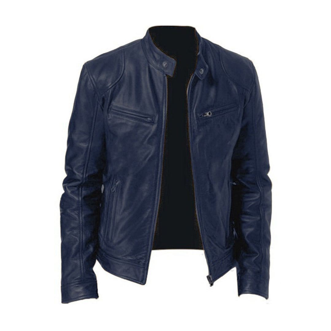 Diego | Klassische Leder-Bikerjacke für Herren