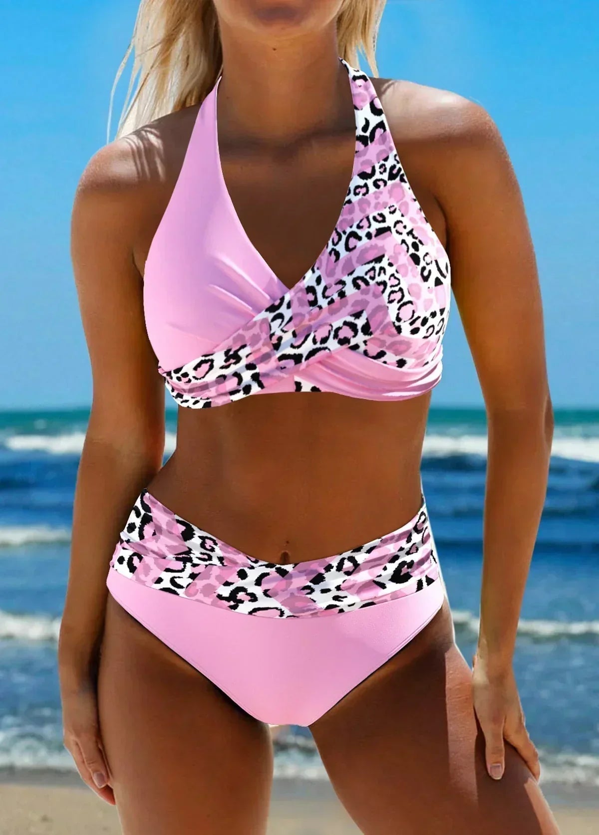 Vera | Verspielter Kreuz-Bikini in Schwarz