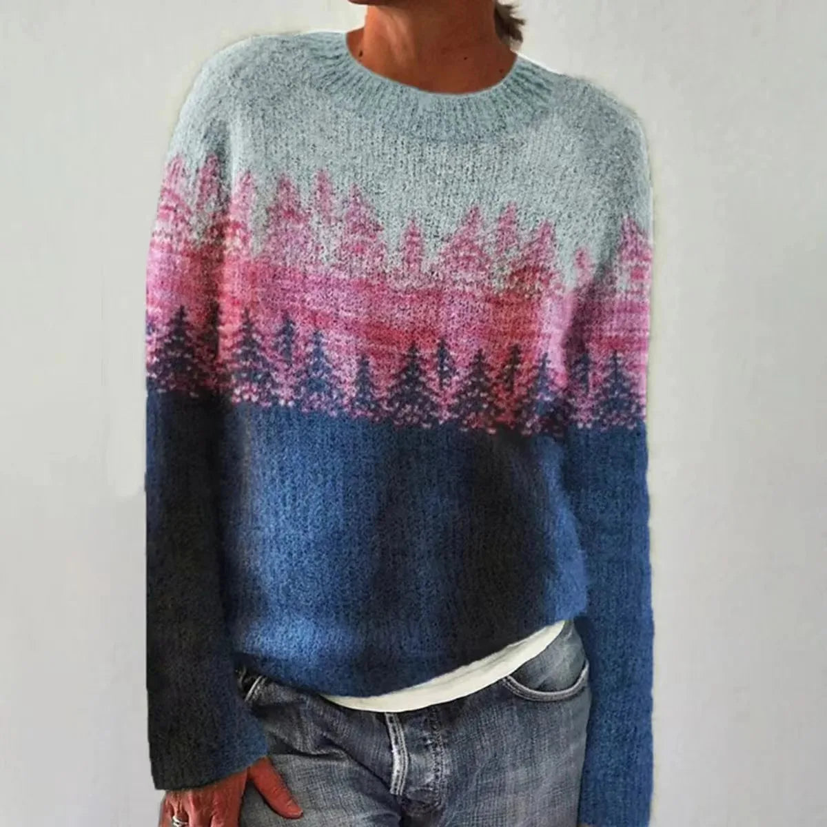 Lena | Kuscheliger Strickpullover mit Rundhals