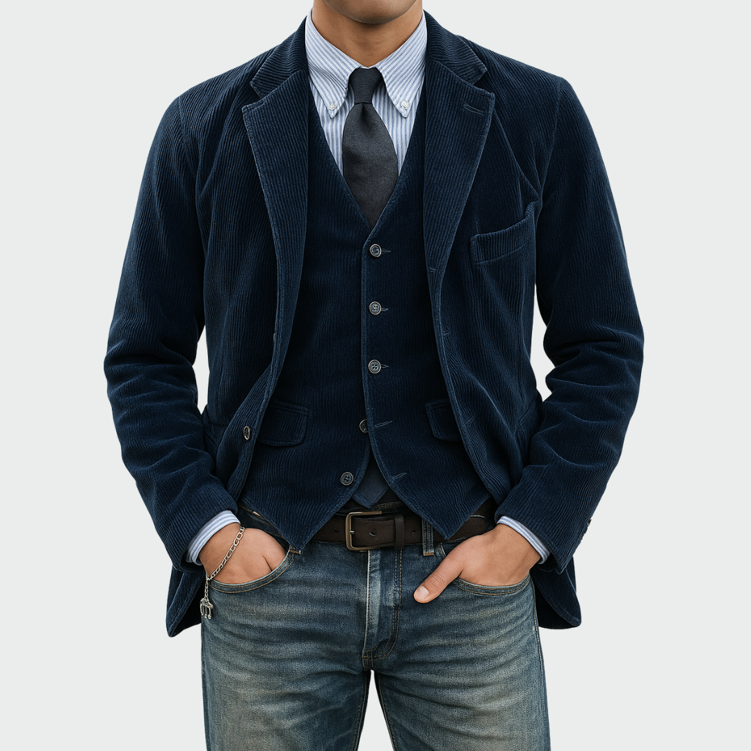 Louis | Zeitlose Blazer-Jacke mit Weste