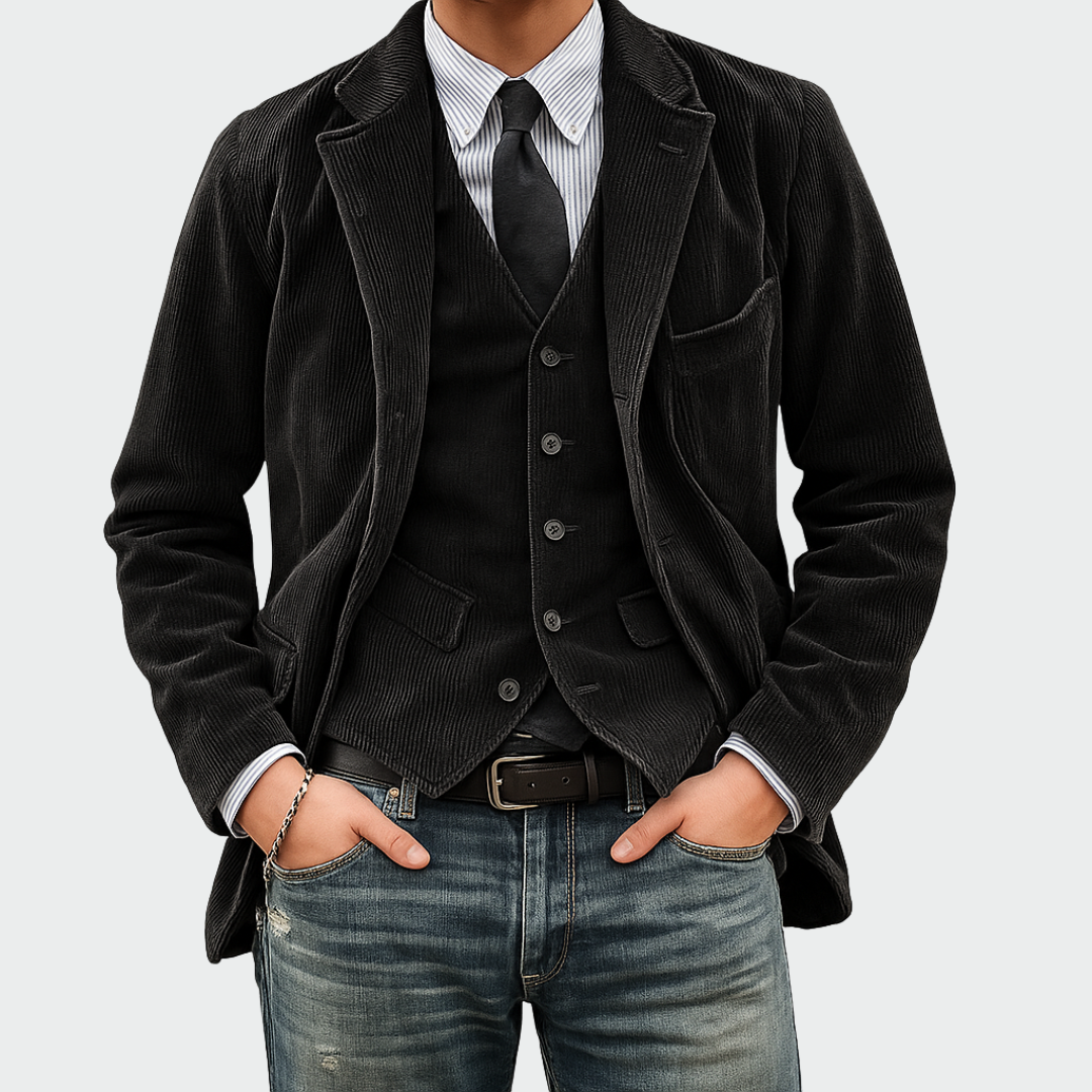 Louis | Zeitlose Blazer-Jacke mit Weste