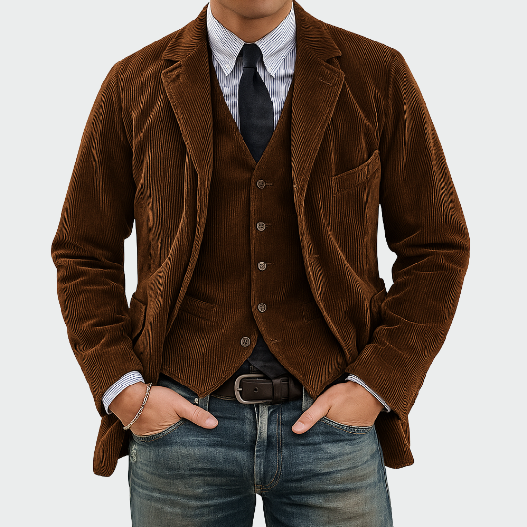 Louis | Zeitlose Blazer-Jacke mit Weste