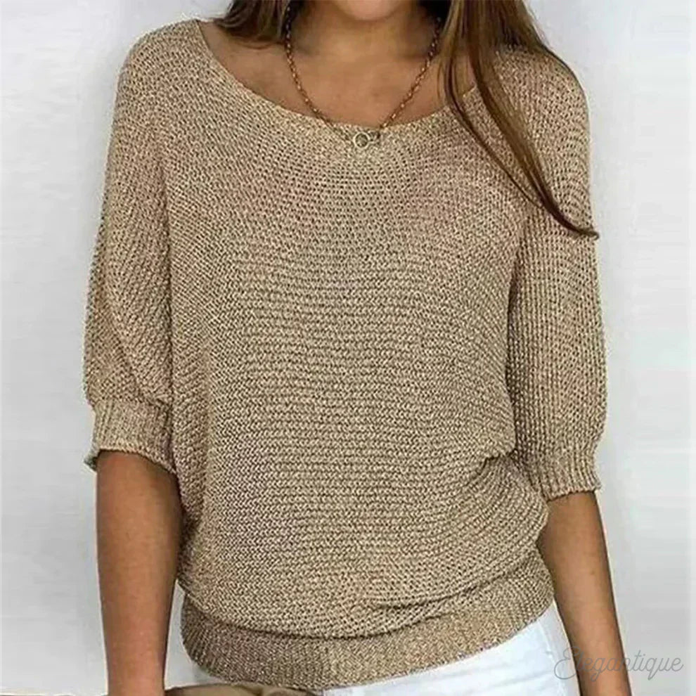 Vera | Klassischer Pullover in Strickoptik