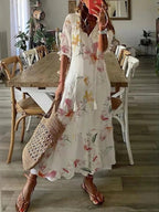 Vivienne | Leichtes Kleid mit V-Ausschnitt
