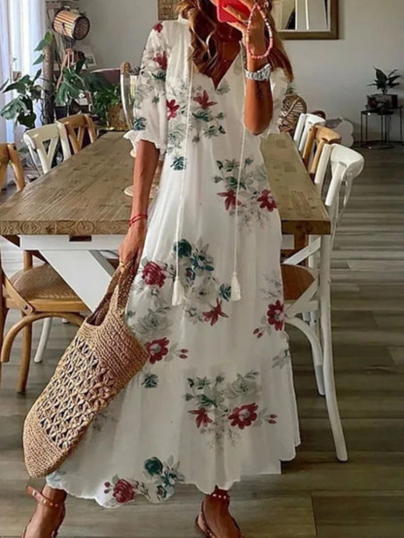 Vivienne | Leichtes Kleid mit V-Ausschnitt