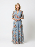 Vera | Florales Maxikleid mit Wickelausschnitt